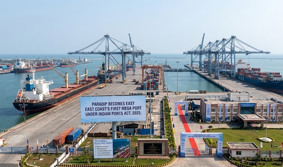 Paradip Becomes East Coast's First Mega Port Under Indian Ports Act, 2025